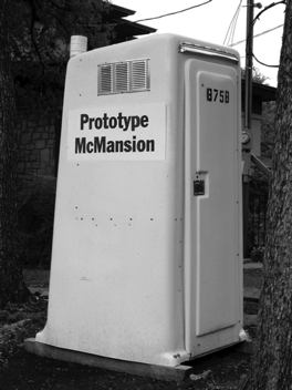 &ldquo;Prototype McMansion,&rdquo; a guerrilla design installation.